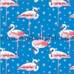 Badeanzugstoff - Badelycra UV50+ Flamingo