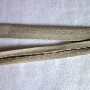 Jersey Schrägband 20mm gefalzt, camel