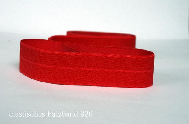 Fold over elastic red